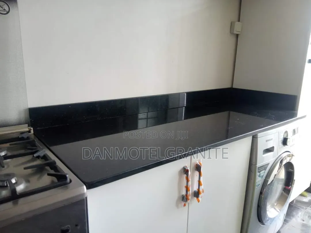 Premium Black Galaxy Granite Kitchen Worktop – Elegant Durable