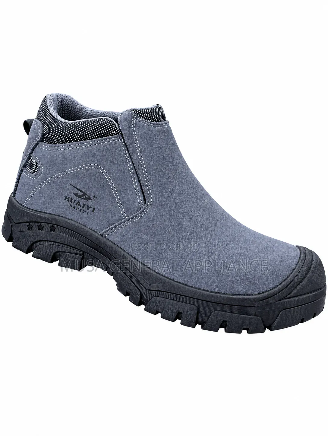 Lugged Rubber Outsole Safety Boots