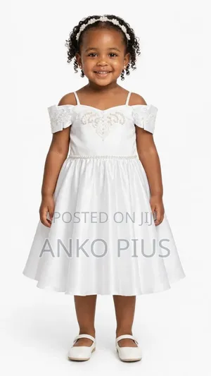 Girls Elegant White Dresses