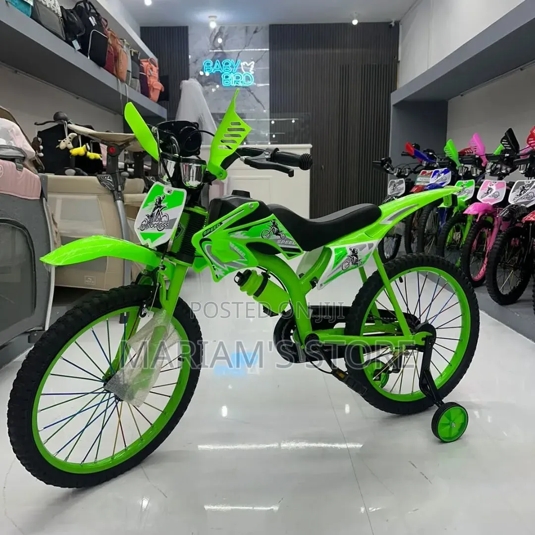 Children's Bicycle Styled to Look Like a Sporty Motocross
