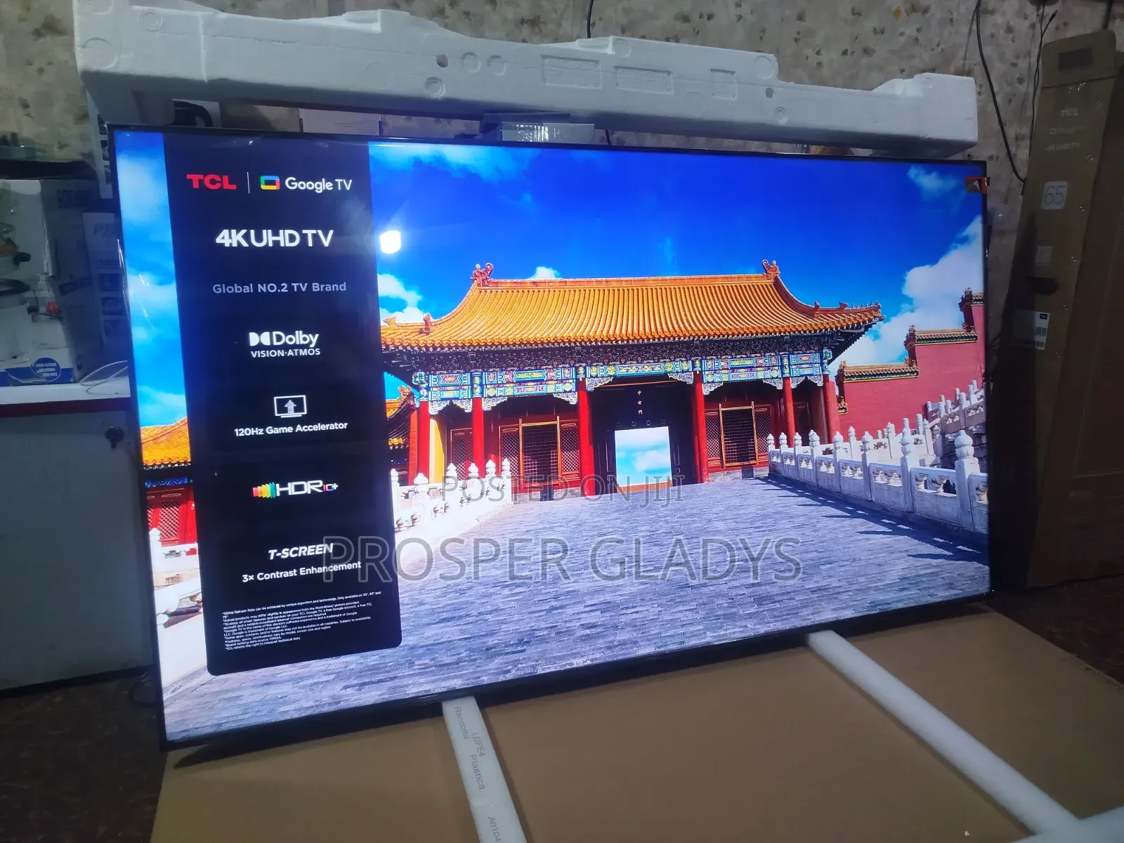 65 TCL Smart UHD Digital Flat Screen Flameless