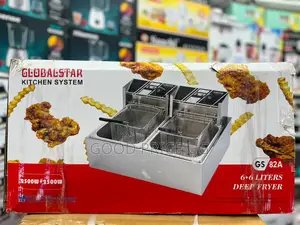Globalstar GS-82A Double Tank Electric Deep Fryer
