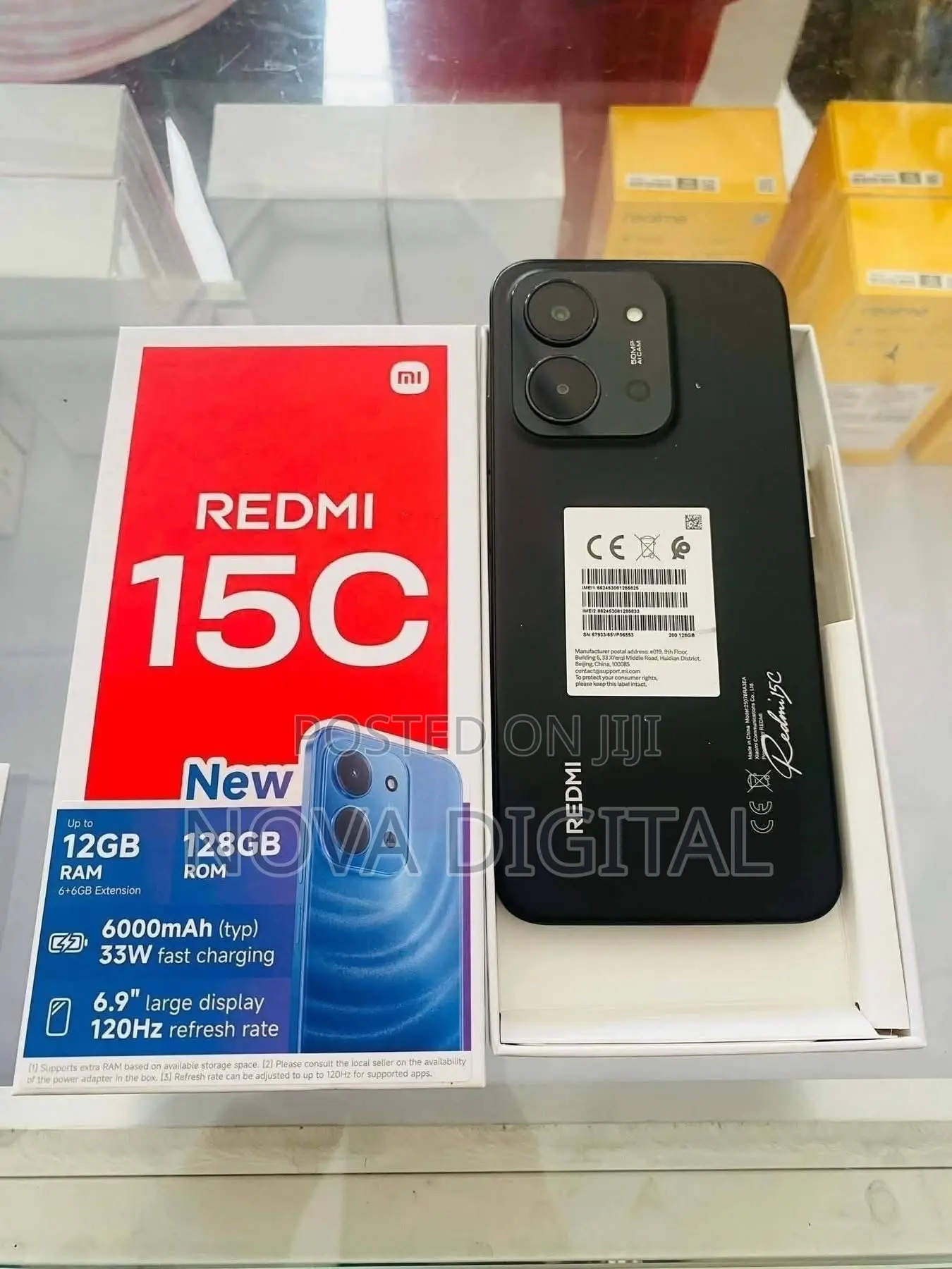 New Xiaomi Redmi 15C 4G 256 GB Black
