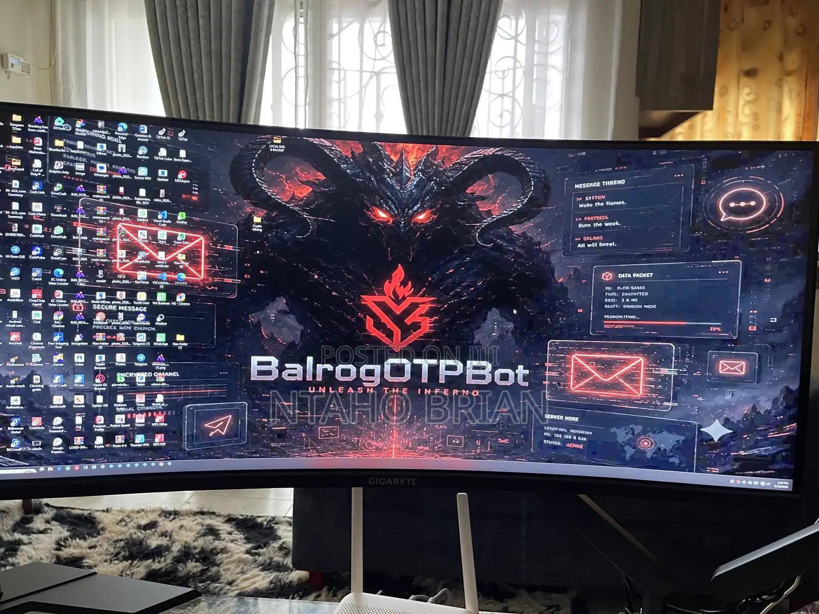 Giga Byte 34inch Curved Gaming Monitor