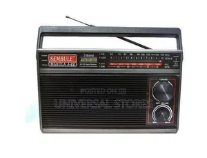 Sembule Makula J-21 Black Portable 3-Band Radio.