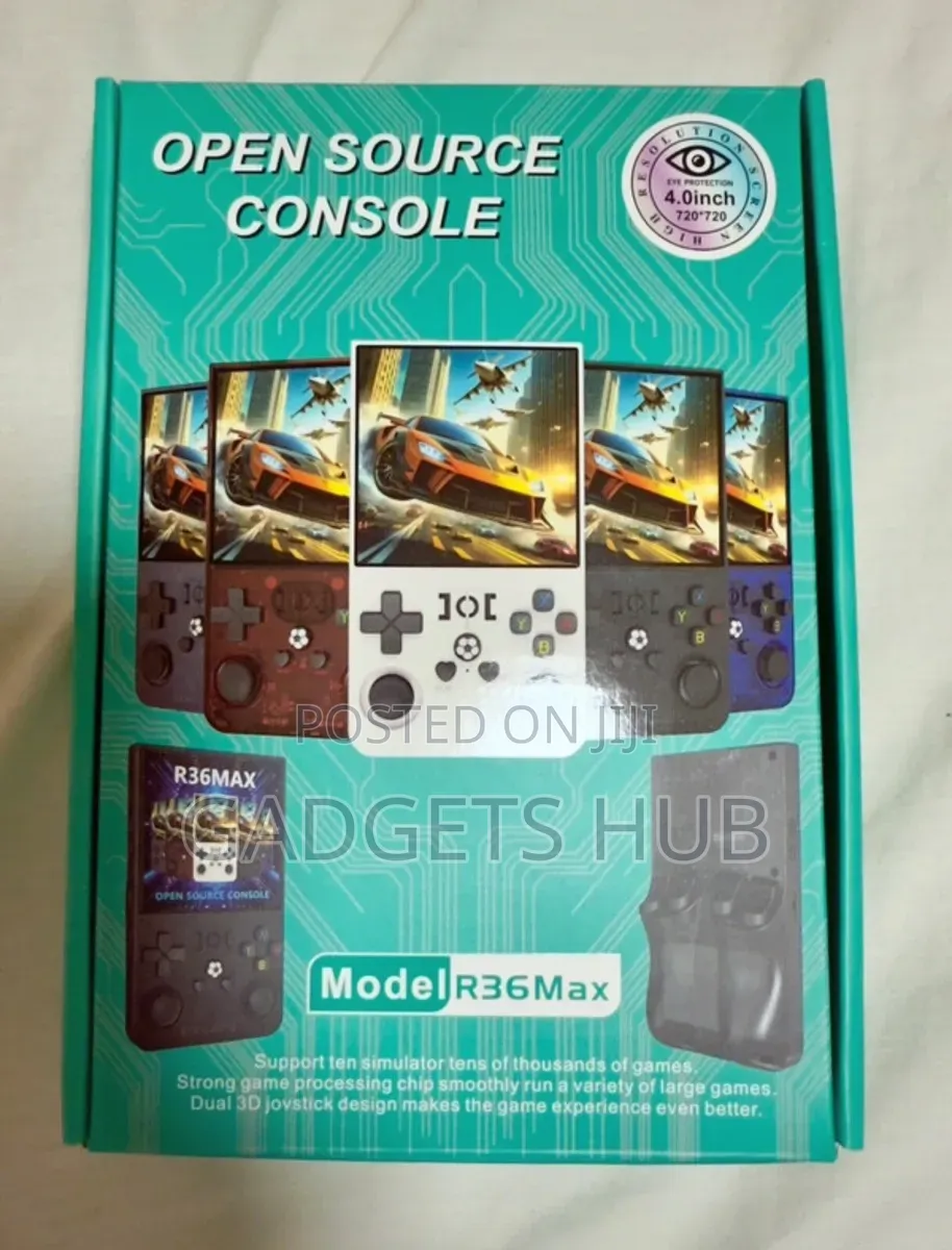 R36 Max Handheld Retro Game Console 4" IPS Screen Open Source Emulator