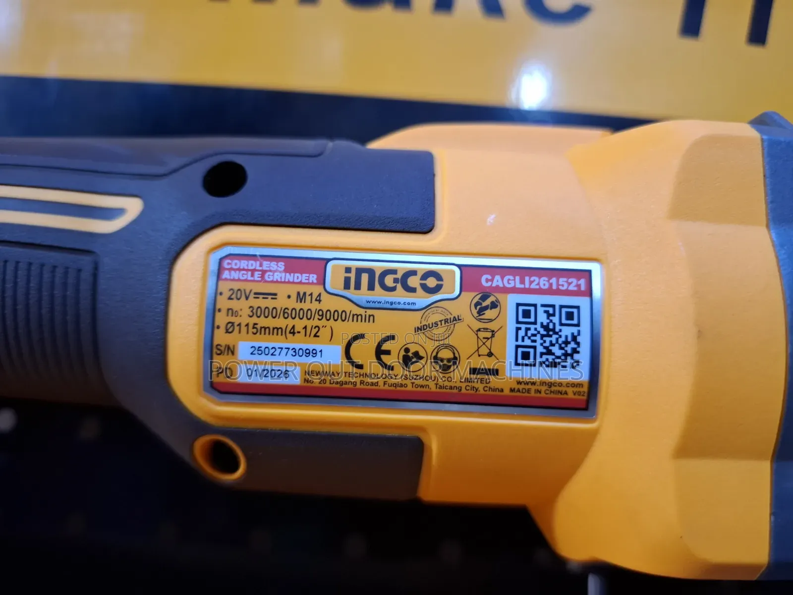 Inco Cordless Angle Grinder