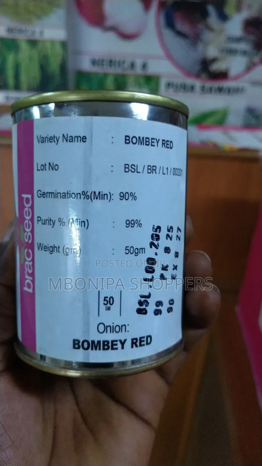 Bomby Red Onion Seeds – 50g Pack High Yield Vegetable Seeds