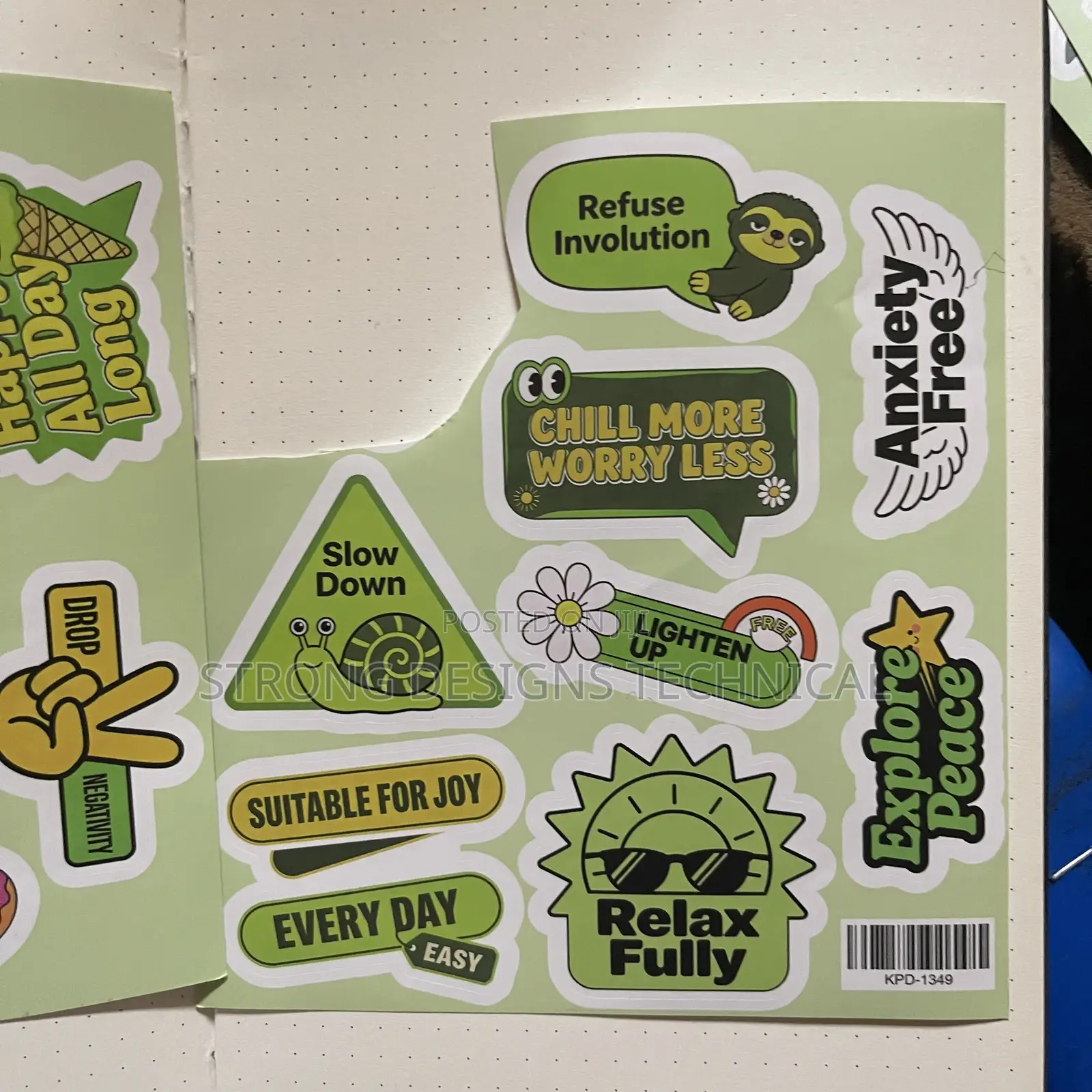 Chill Vibes/ Anti Burn Out Laptop Stickers