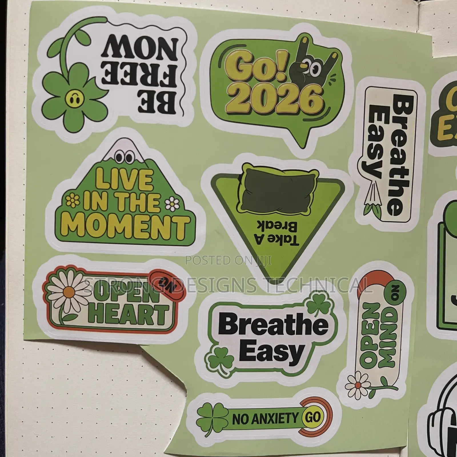Chill Vibes/ Anti Burn Out Laptop Stickers