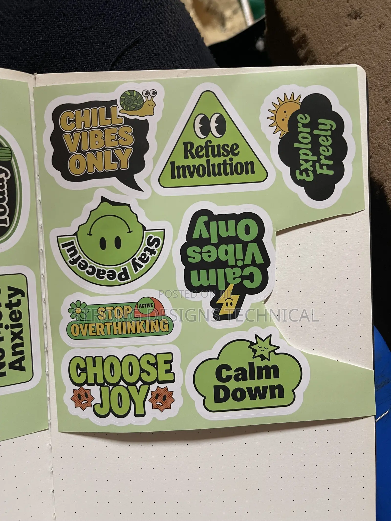 Chill Vibes/ Anti Burn Out Laptop Stickers