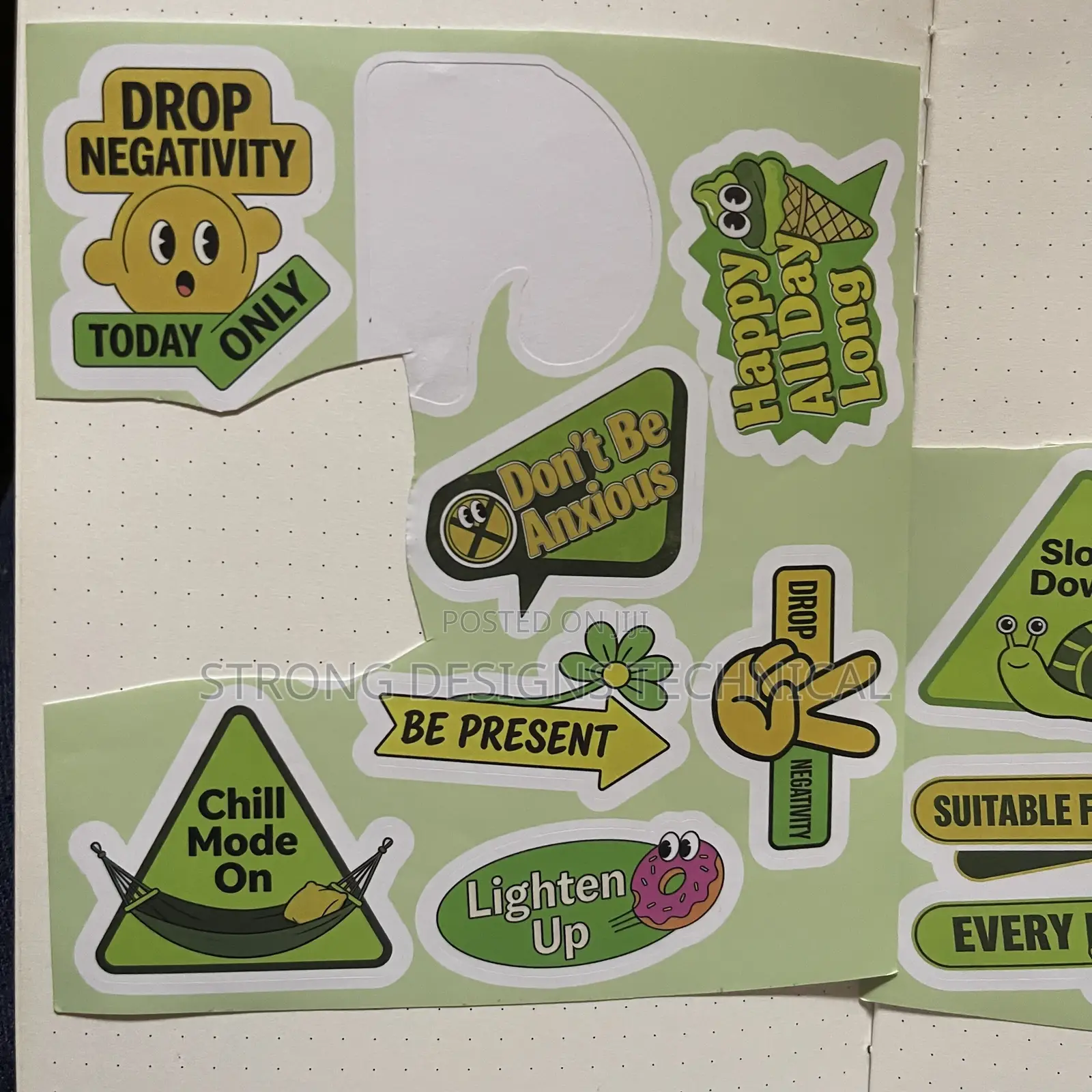 Chill Vibes/ Anti Burn Out Laptop Stickers
