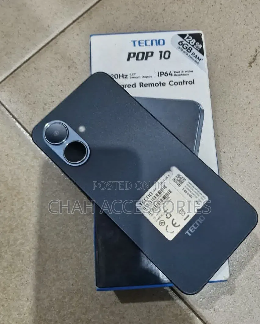 New Tecno Pop 10 128 GB Black