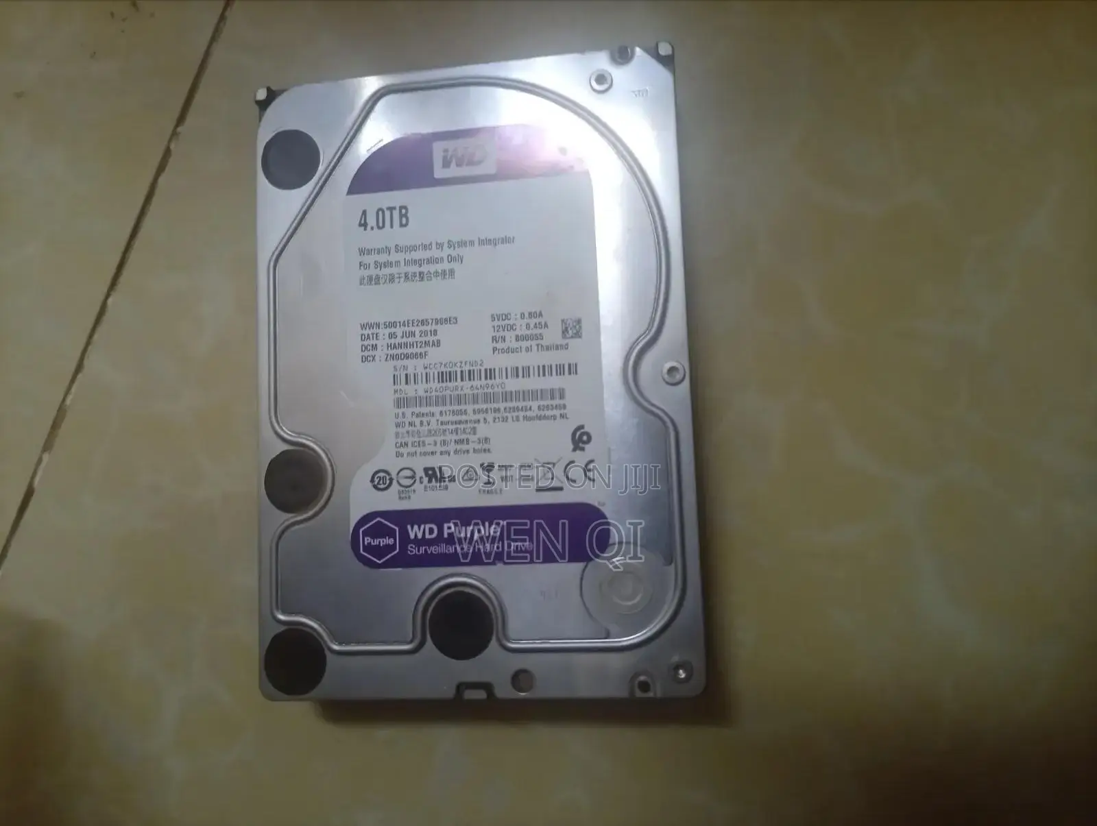 Western Digital 4tb Internal Surveillance Hard Disk Drive