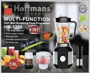 A Carton of 8pcs of Hoffmans HM-1268 Multifunctional 4-in-1 Blender