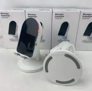 Wireless Induction Bluetooth Speaker With Phone Stand - RGB Lights