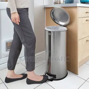 Danny Home 30L Stainless Steel Soft-Close Pedal Trash Can Dustbin