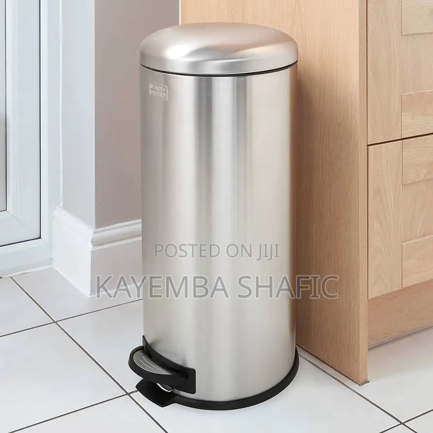 Danny Home 30L Stainless Steel Soft-Close Pedal Trash Can Dustbin