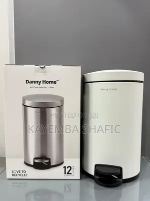 Danny Home 12L Stainless Steel Soft-Close Pedal Trash Can Dustbin