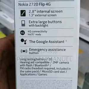 New Nokia 2720 Flip 512 GB White