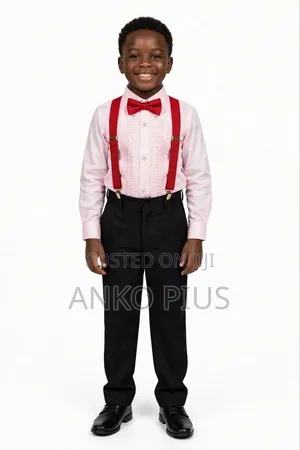 Boys Suspenders Party Outfit
