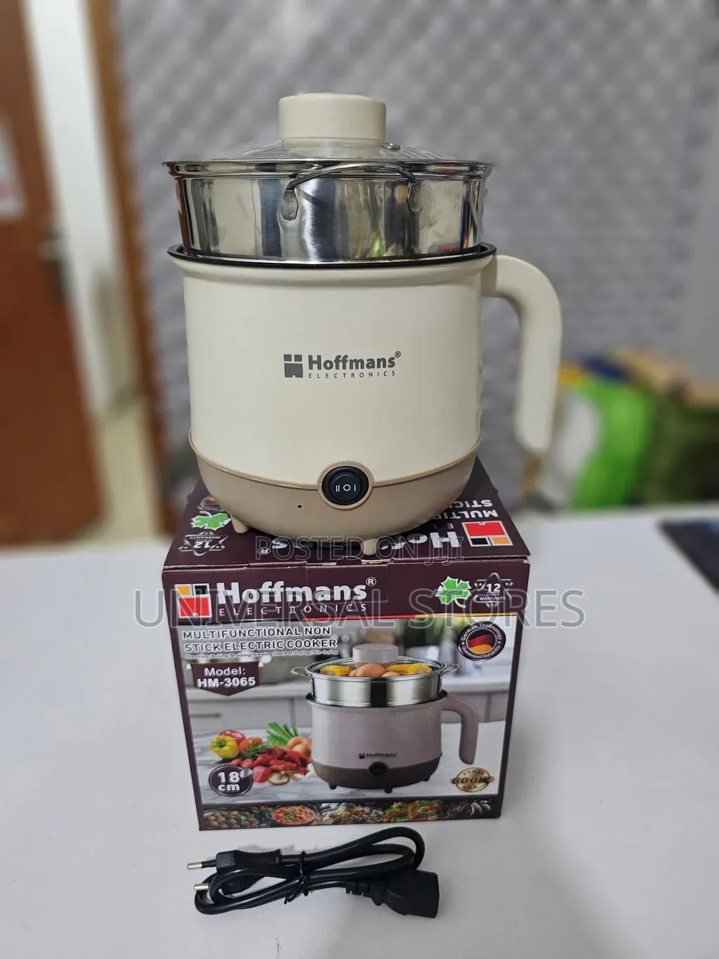 28cm Hoffmans Non-Stick Electric Cooker