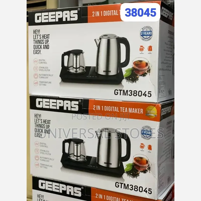 1.7L Geepas 2 in 1 Digital Tea Maker (Model Gtm38045)