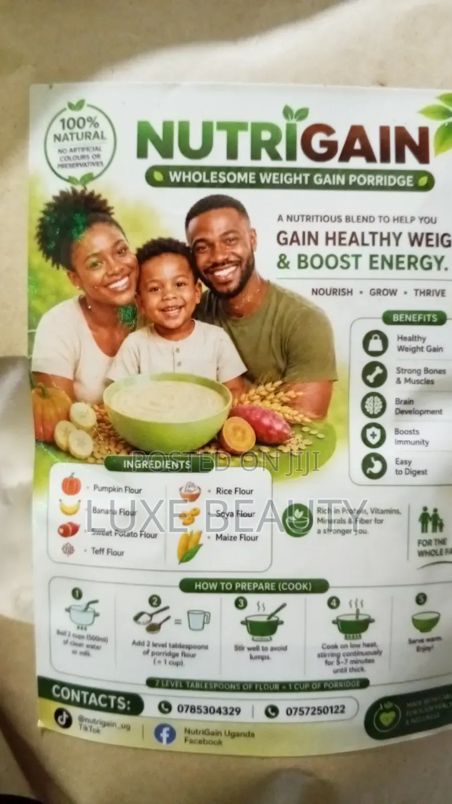 Nutrious Family Healthy Porridge Flour for All Ages