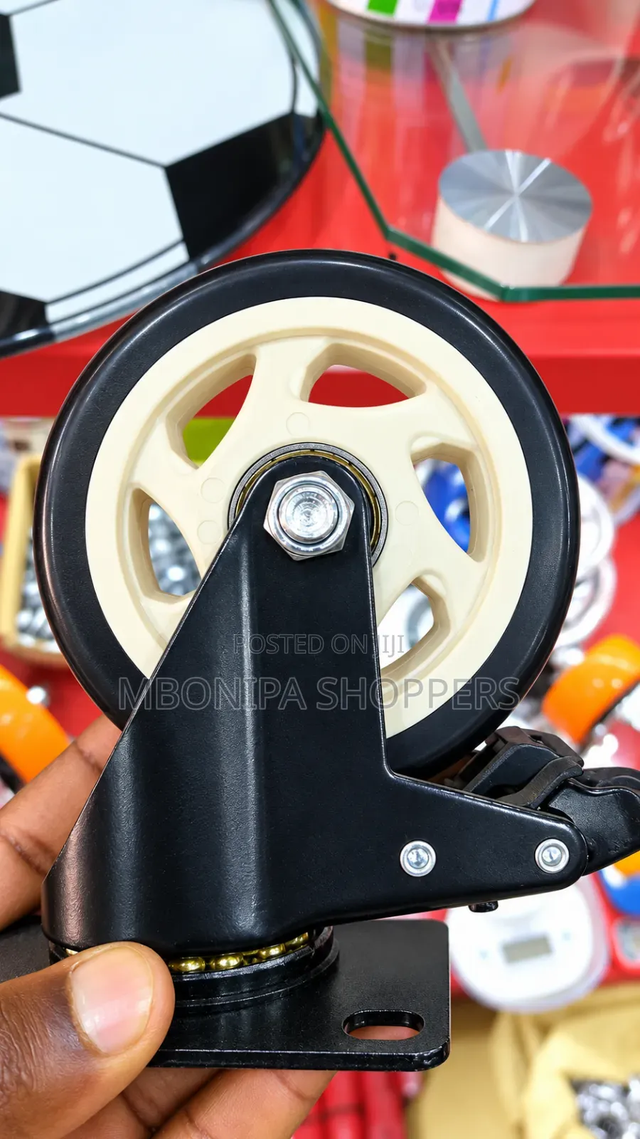 100mm/4inch 360degrees Black Swivel Plate Heavy-Duty Industrial