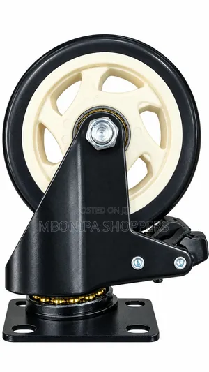 100mm/4inch 360degrees Black Swivel Plate Heavy-Duty Industrial