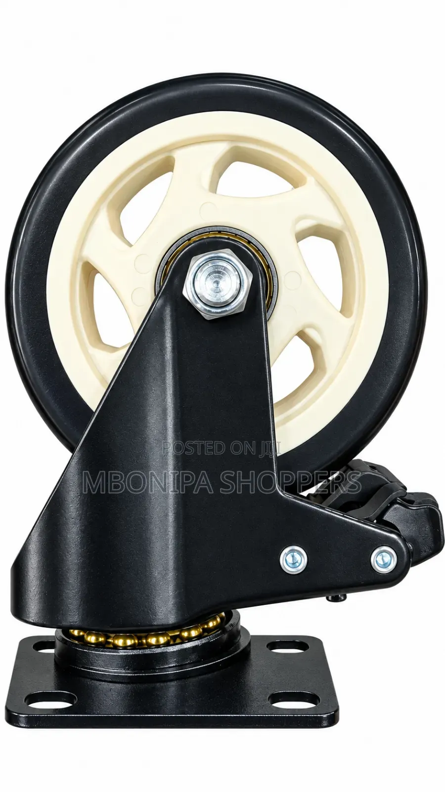 100mm/4inch 360degrees Black Swivel Plate Heavy-Duty Industrial