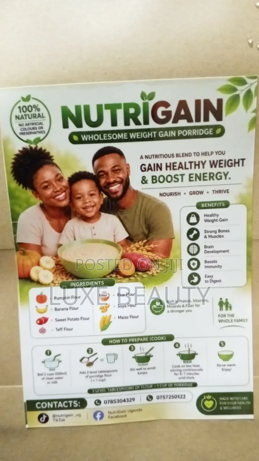 Nutrious Family Healthy Porridge Flour for All Ages