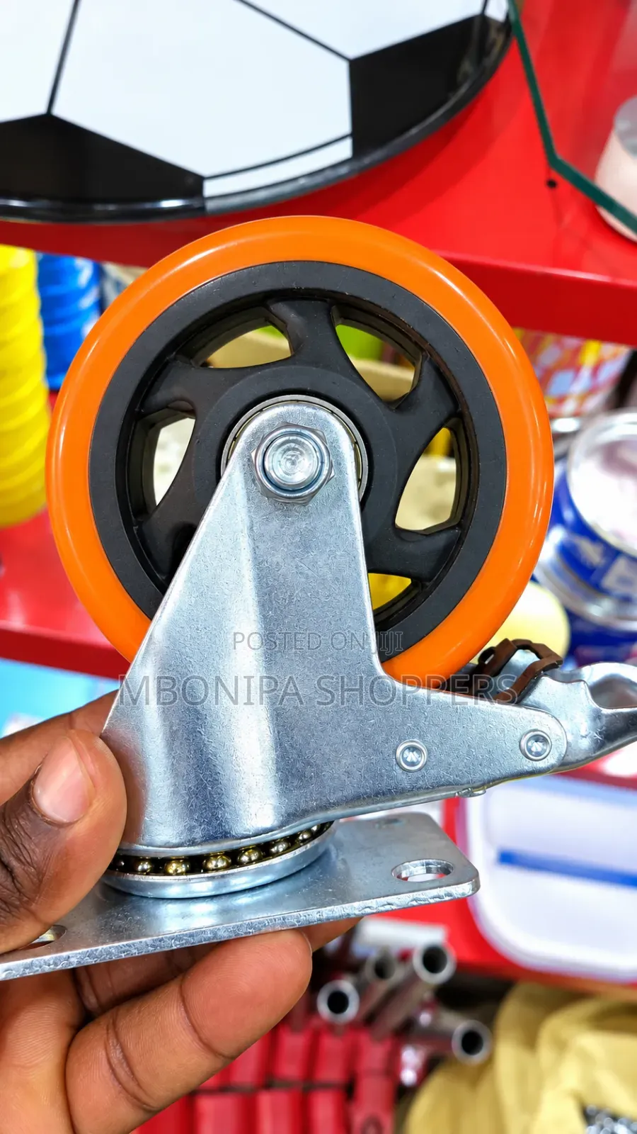 Carbon Steel Swivel Caster Wheel of 4 Pieces of 4" Inch Trolley Wheel