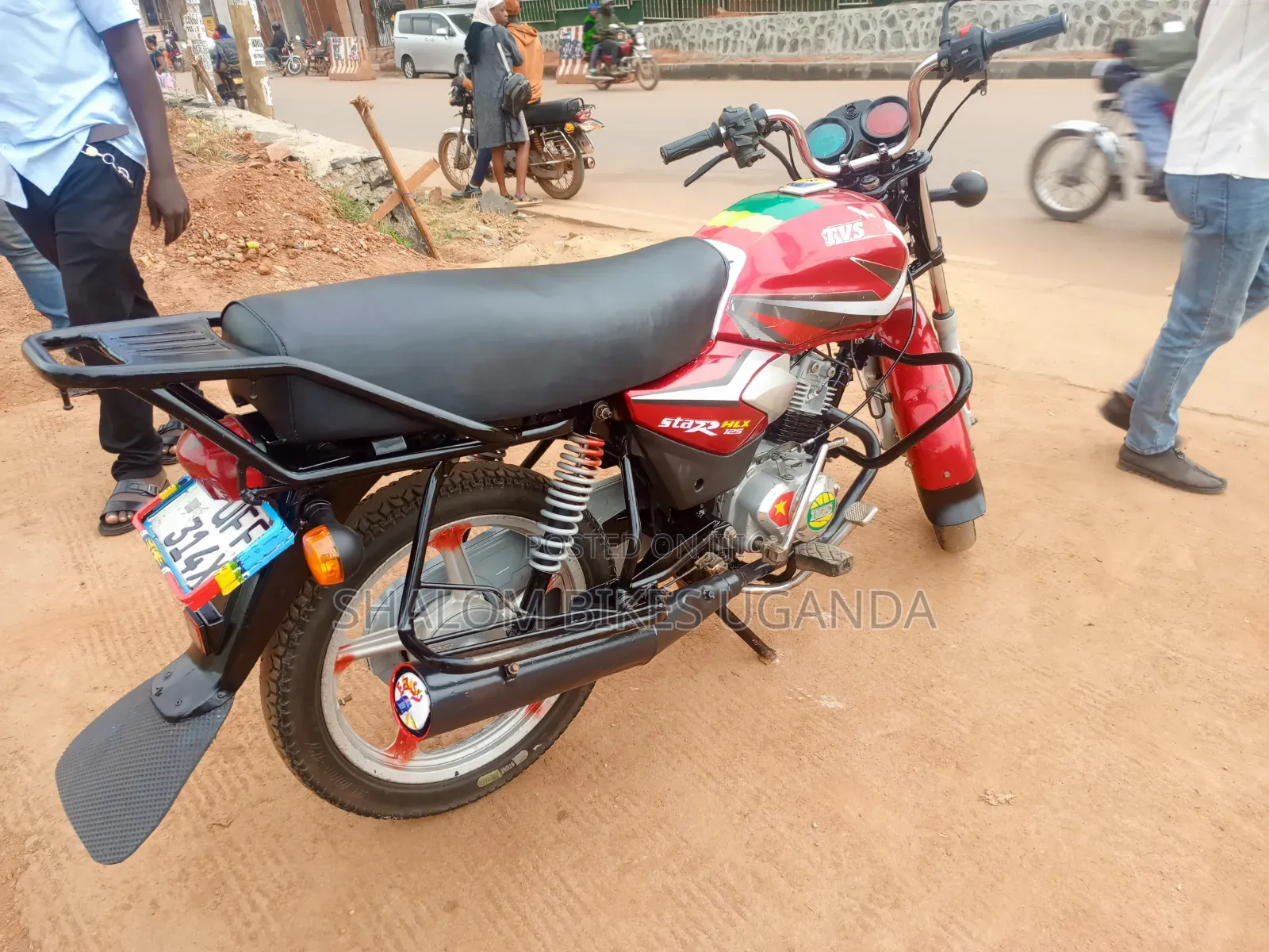 TVS HLX 125 2023 Red