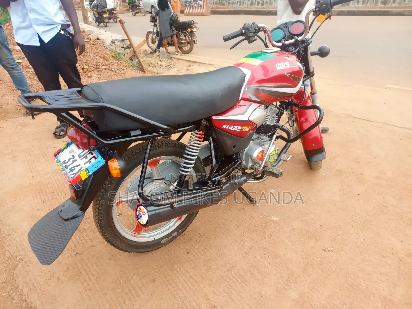 TVS HLX 125 2023 Red