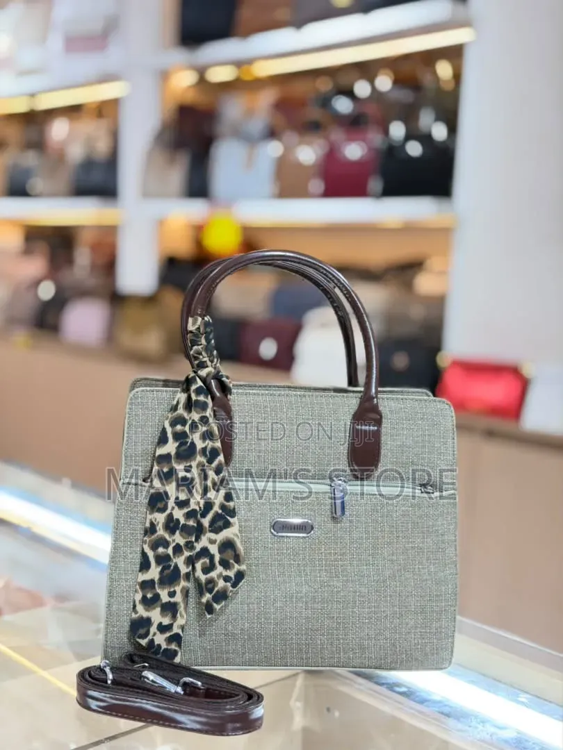 Structured Beige Handbag