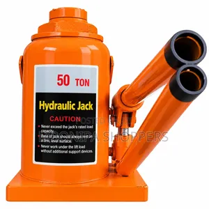 50T Hydraulic Bottle Jack With Pressure Gauge Heavy Duty Car Jack