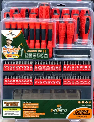 Crewdriver and Bits Set of 100 Pieces