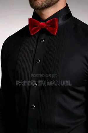 2 in 1 Gentle Tuxedo Shirts and Bowtie Set