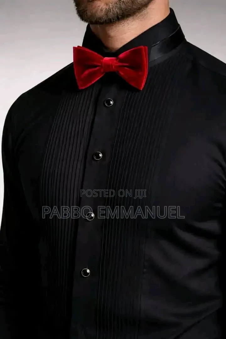 2 in 1 Gentle Tuxedo Shirts and Bowtie Set
