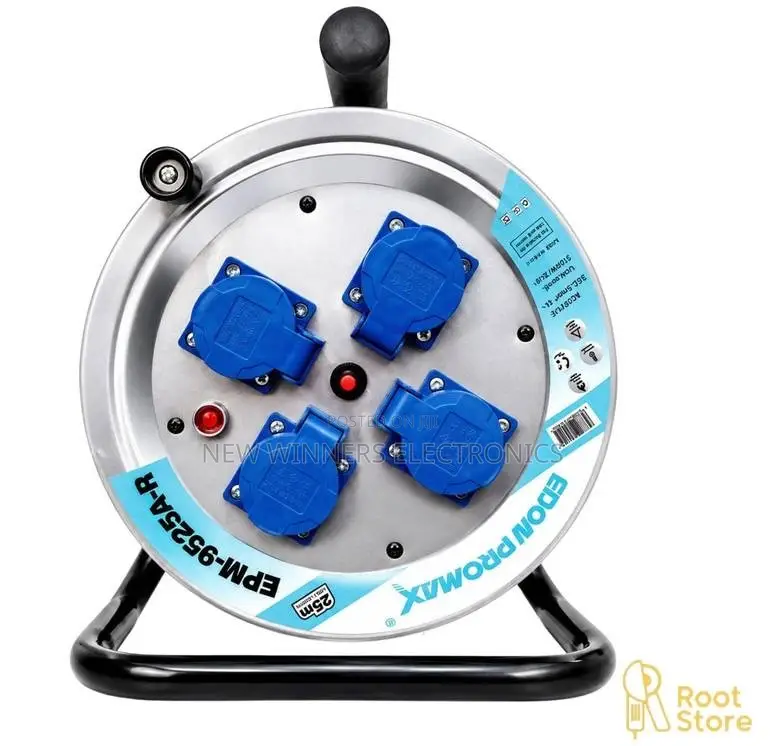 Edon Promax 50M Heavy Duty Industrial Extension Reel (British Type)