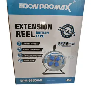 Edon Promax 50M Heavy Duty Industrial Extension Reel (British Type)