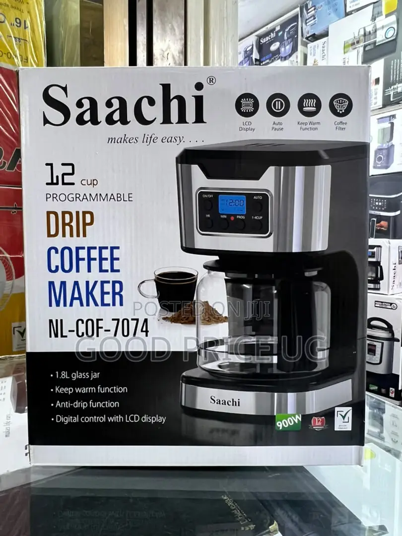 Saachi 12-Cup Programmable Drip Coffee Make