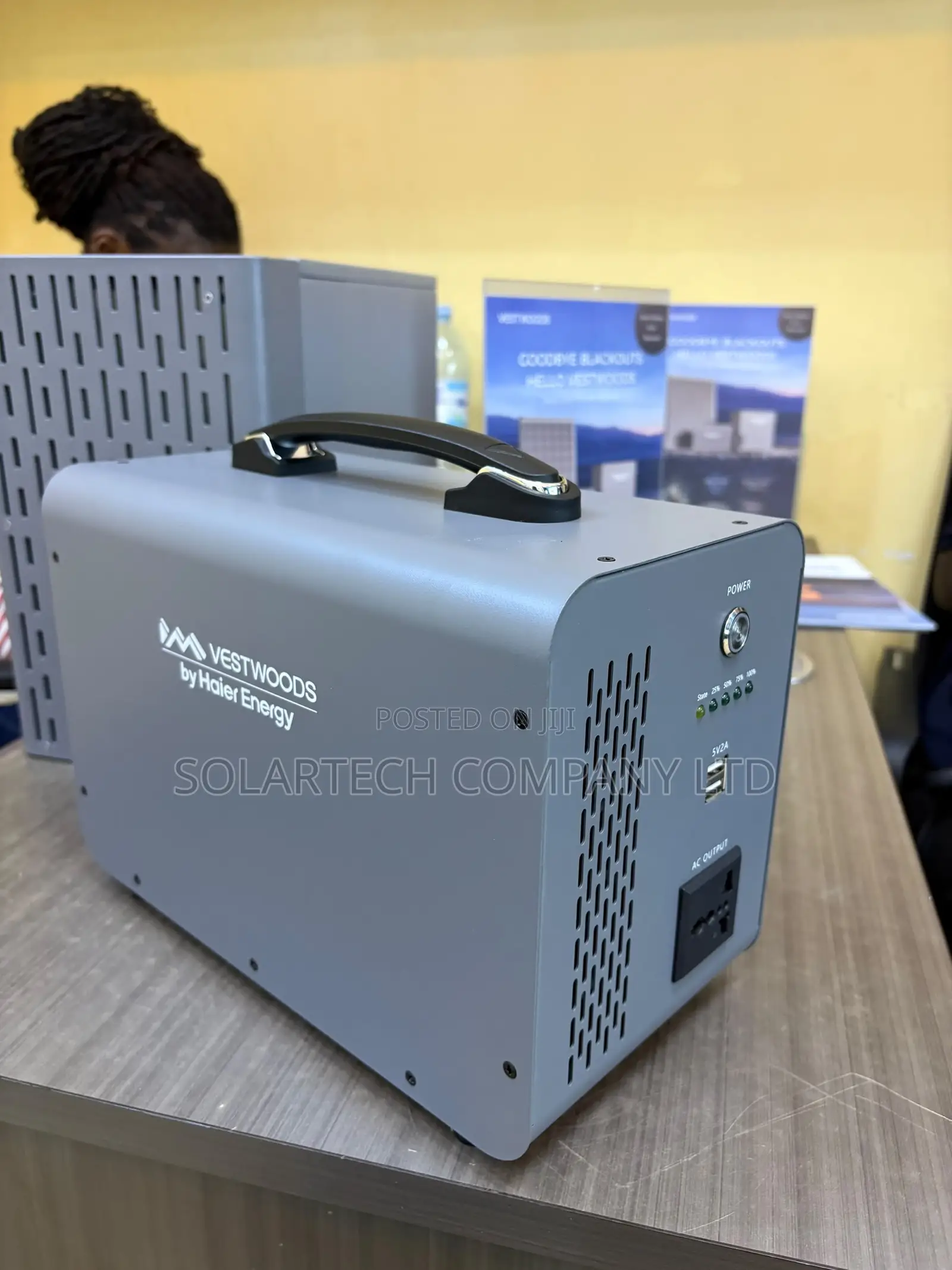 Vestwoods 1000W Solar and AC Power Station With 300W PV Input UPS