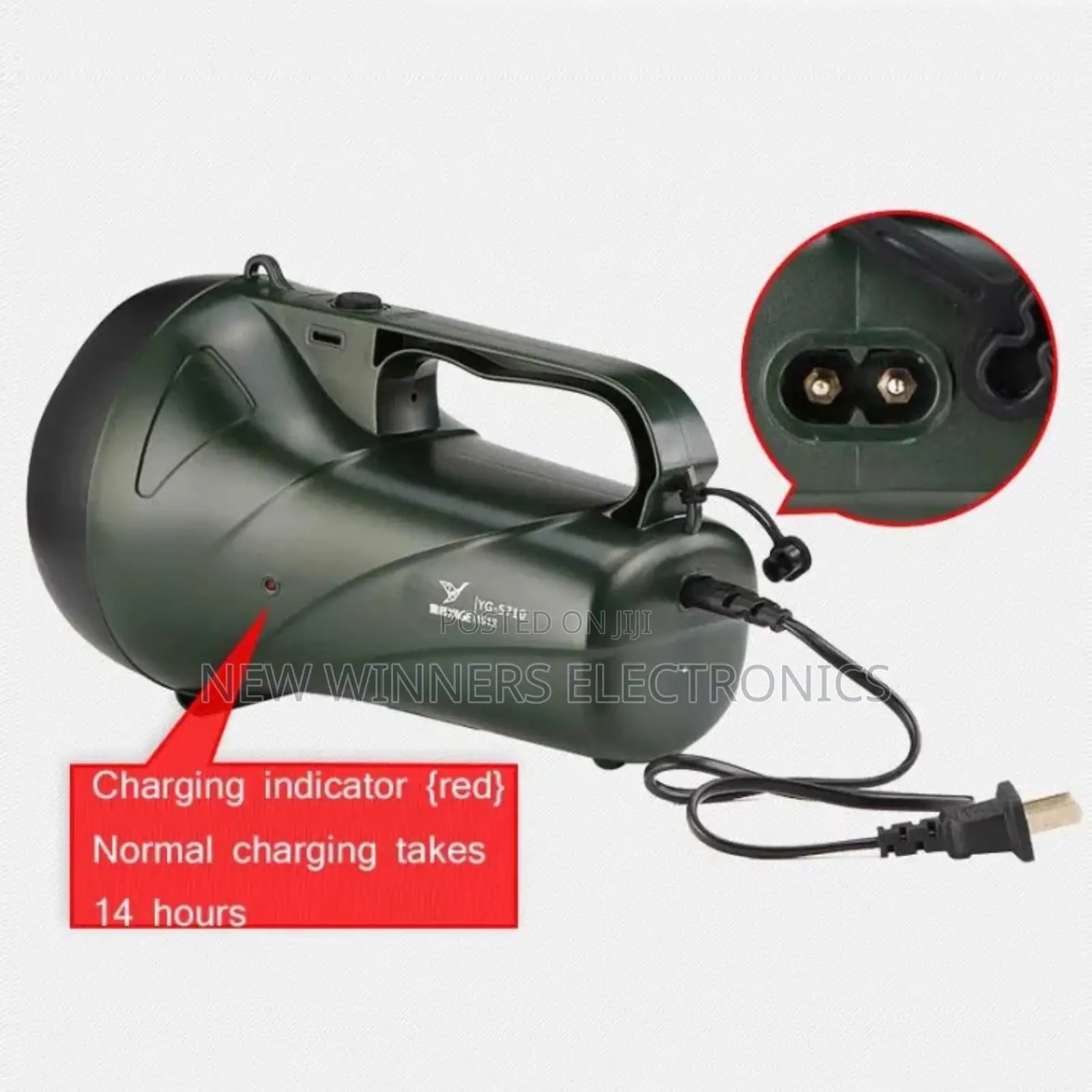Yage Yg-5710 5w Led Rechargeable Searchlight Flashlight