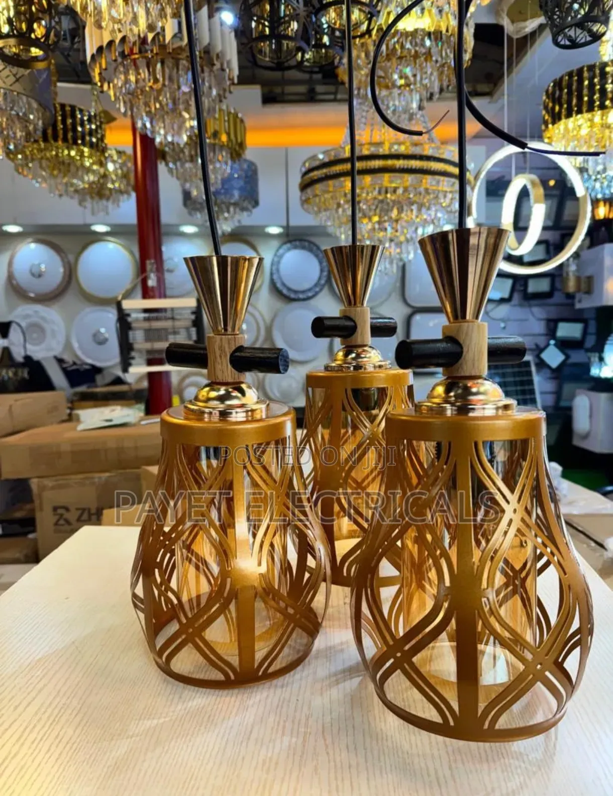 3in1 Goldish Pendant Lamp