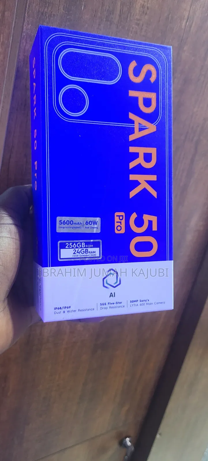 New Tecno Spark 50 Pro 256 GB Black