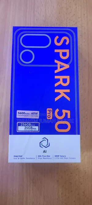 New Tecno Spark 50 Pro 256 GB Black