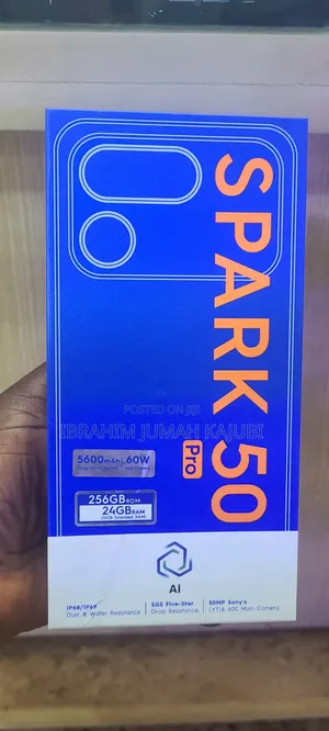 New Tecno Spark 50 Pro 256 GB Blue
