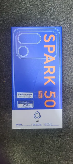 New Tecno Spark 50 Pro 256 GB Blue